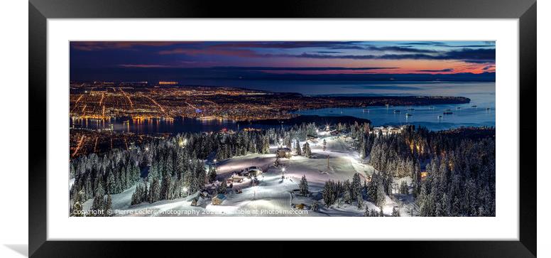 Buy Framed Mounted Prints of Vancouver City from Grouse Mountain by Pierre Leclerc Photography