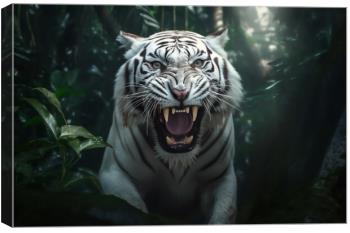 white tiger growl