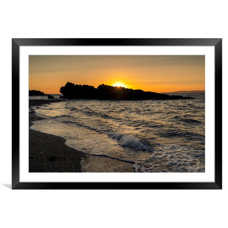 Ayrshire Coastal Sunset Picture Framed & Mounted Wall Art in Colour by ...