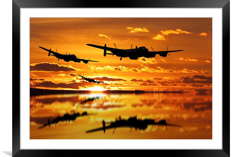 Buy Framed Mounted Prints of Dambusters Avro Lancaster Bombers by Aviation Prints