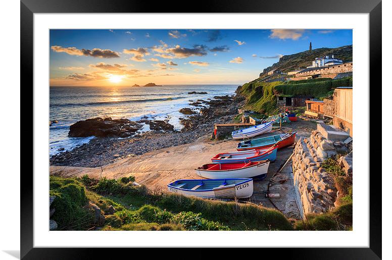 Buy Framed Mounted Prints of Cape Cornwall Sunset by Andrew Ray