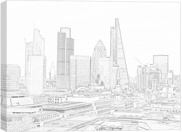 london skyline sketch
