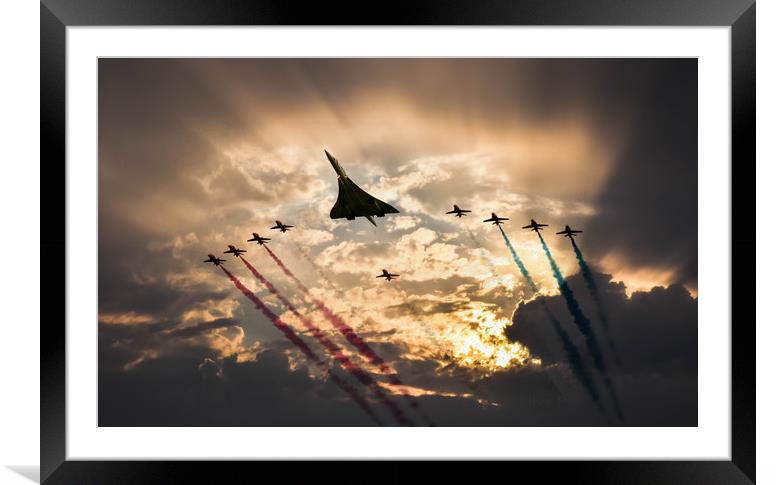 Buy Framed Mounted Prints of Concorde Arrow pass by J Biggadike