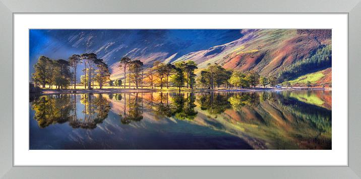 Buy Framed Mounted Prints of Summer Morning Reflections at Buttermere by Dave Massey