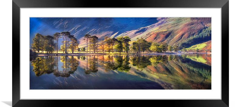 Buy Framed Mounted Prints of Summer Morning Reflections at Buttermere by Dave Massey