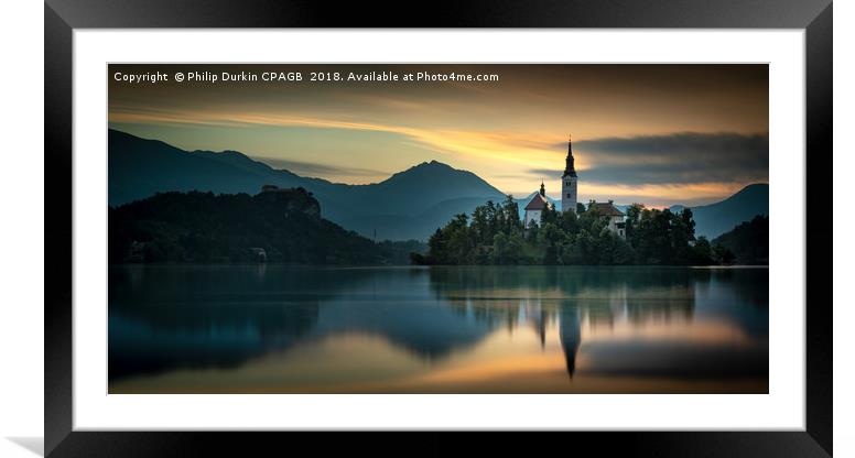 Buy Framed Mounted Prints of Lake Bled Slovenia by Phil Durkin DPAGB BPE4