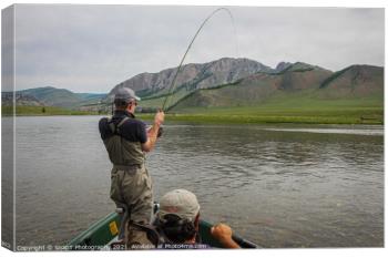 Fly Fishing Rod And Reel - Canvas Prints Pictures Wall Art For Sale