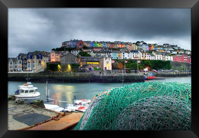 Brixham Fishing Net Picture Framed Wall Art in Colour by kevin wise -  #977055