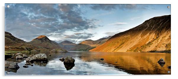 Wastwater as the sun sets Acrylic by Dan Ward