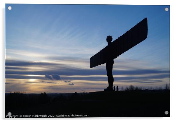 Angel of the North 1 Acrylic by Darren Mark Walsh
