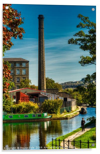 Industrial Heritage: Slaithwaite's Huddersfield Ca Acrylic by Steven Dale