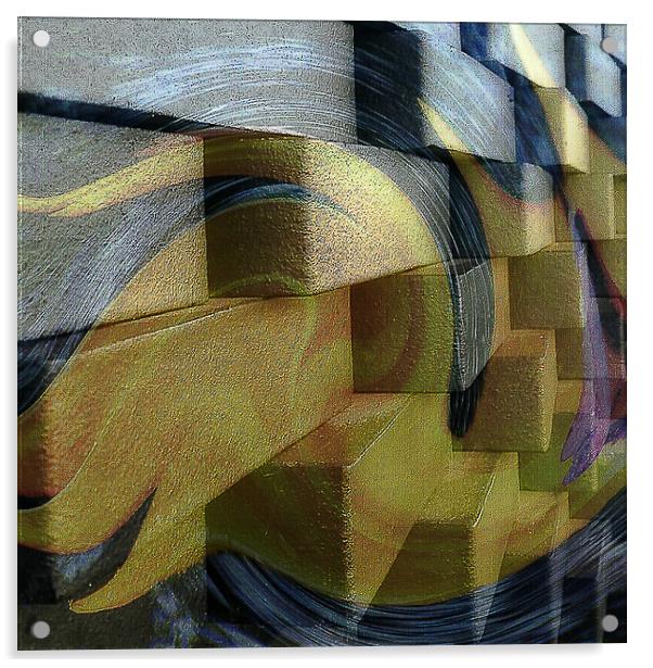 Goodbye yellow brick road, hello yellow brick wall Acrylic by Steve Taylor