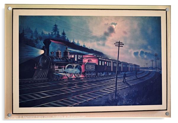 Fargo Express  Acrylic by Raymond Evans