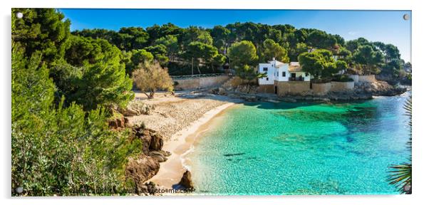 Beach Cala Gat, beautiful seaside bay of Mallorca  Acrylic by Alex Winter