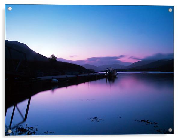 Loch Leven Sunset Acrylic by Finan Fine Art Prints