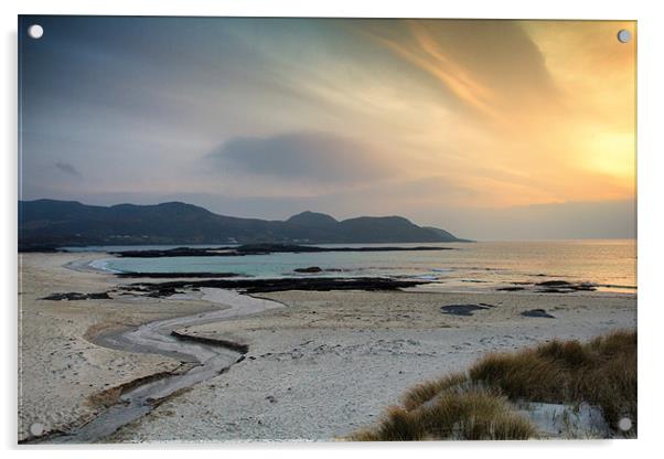 Sanna Bay Sunset Ardnamurchan Acrylic by Derek Beattie