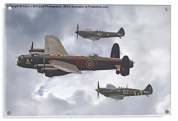  The Battle Of Britain Memorial Flight - Shoreham  Acrylic by Colin Williams Photography
