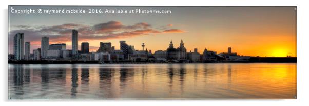  "Liverpool Waterfront" Acrylic by raymond mcbride