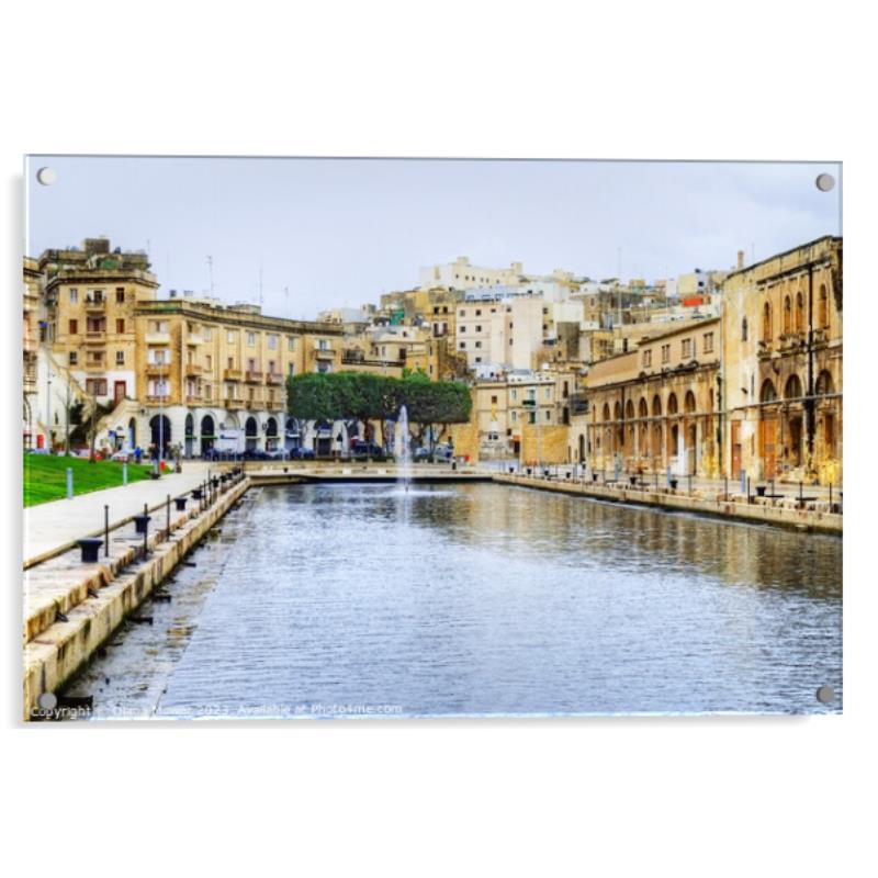 Floriana Valletta Malta Picture Acrylic Wall Art in Colour by Diana ...