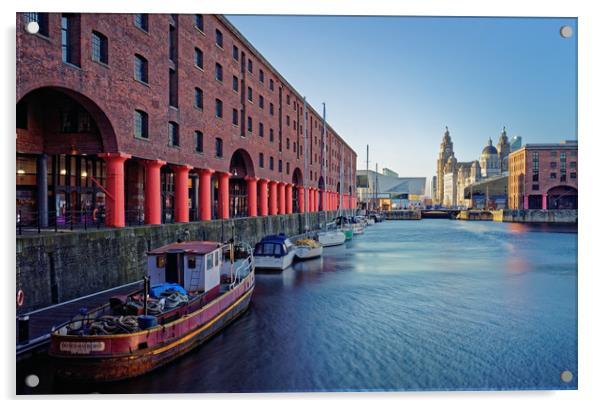 Albert Dock, Liverpool                             Acrylic by Darren Galpin