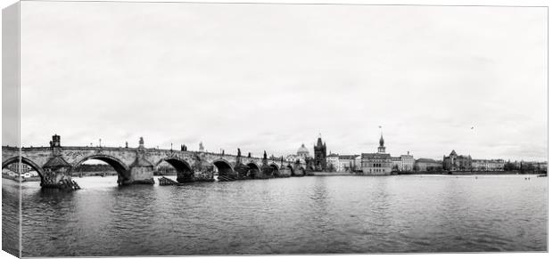 Charles Bridge in Prague, Czech Republic Canvas Print by John Ly