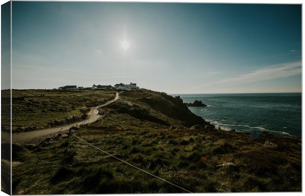 Land's End, Cornwall Canvas Print by John Ly