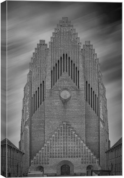 Copenhagen Grundtvigs Church Front Canvas Print by Antony McAulay
