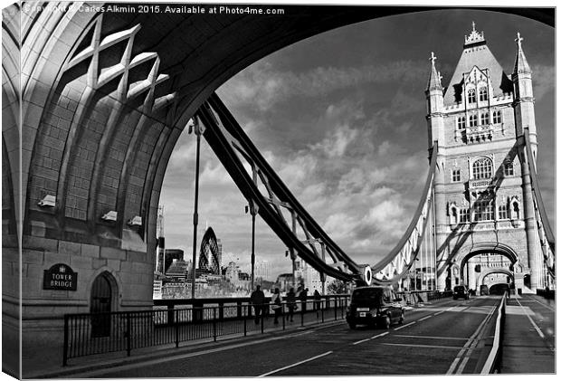 London - England - The Tower Bridge Canvas Print by Carlos Alkmin