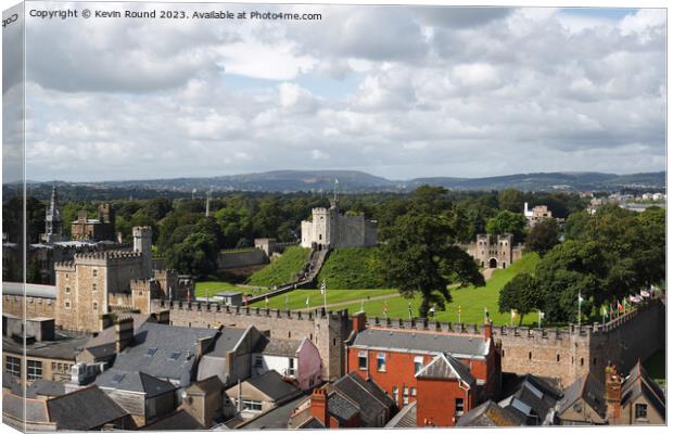 Cardiff castle Canvas Print by Kevin Round
