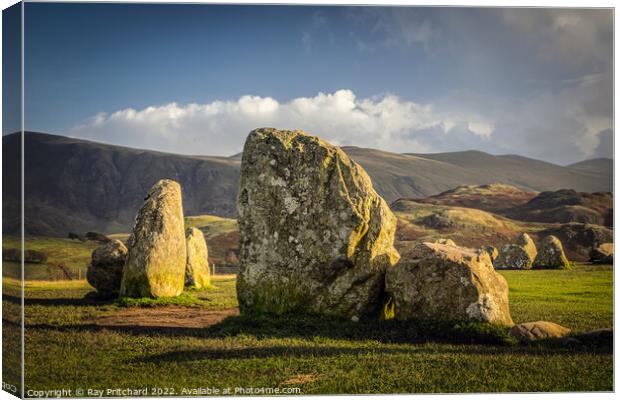 Castlerigg Stones Canvas Print by Ray Pritchard