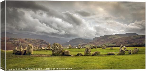 Enigmatic Castlerigg Stone Circle Canvas Print by Ray Pritchard