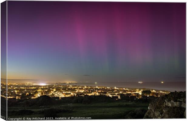 Aurora Over South Shields Canvas Print by Ray Pritchard