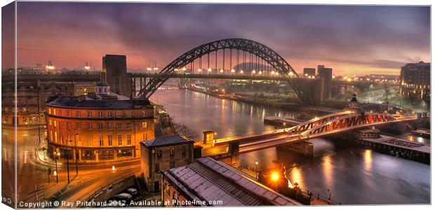 Newcastle Cityscape Canvas Print by Ray Pritchard