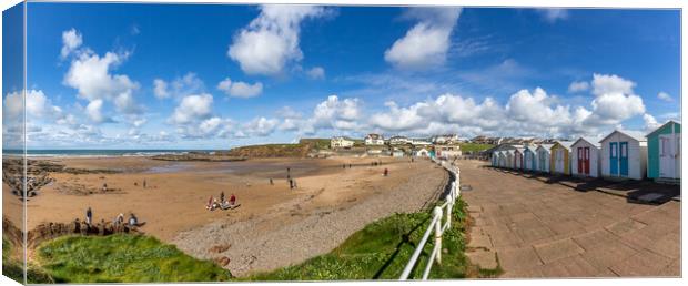 Crooklets beach Bude in North Cornwall Canvas Print by chris smith