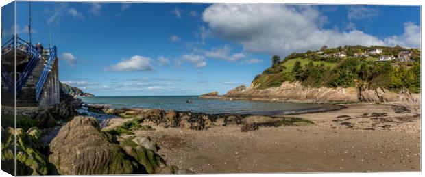 Combe martin Canvas Print by chris smith