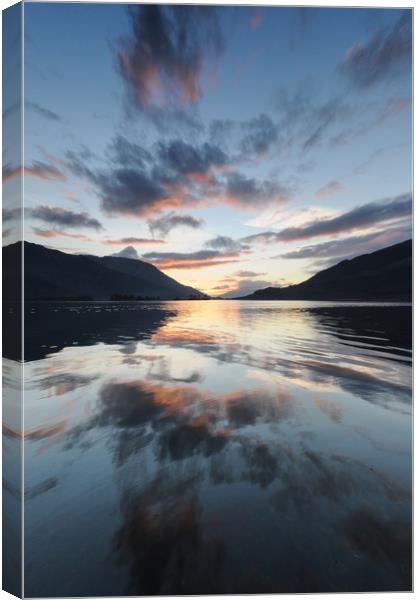 Loch Leven Sunset Canvas Print by Mark Greenwood