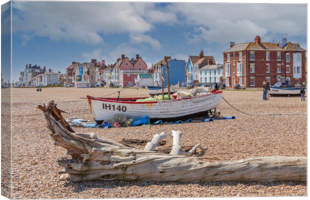 Serenity on Aldeburgh Beach Canvas Print by Kevin Snelling