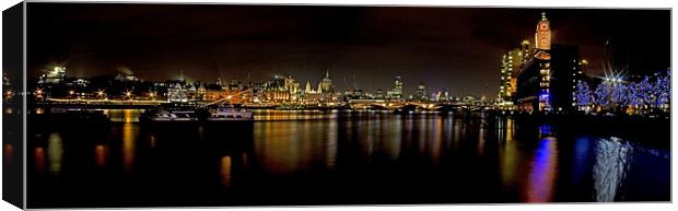 South Bank Panorama Canvas Print by Malcolm Smith