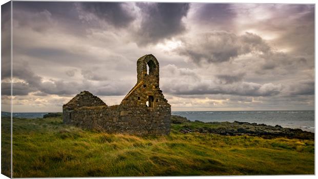 Abandoned Kirk, Isle of Man Canvas Print by Steve Thomson