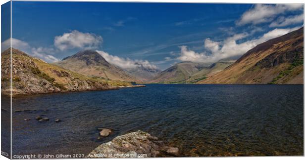 Wastwater - The Lake District Cumbria Canvas Print by John Gilham
