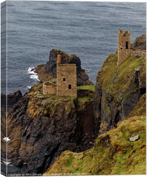 Botallack Mine in Cornwall Canvas Print by John Gilham