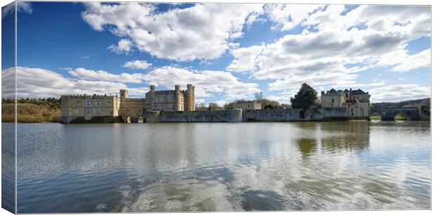 Leeds Castle The loveliest castle in the world in  Canvas Print by John Gilham