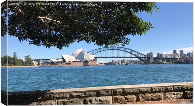 Sydney harbour Canvas Print by Daryl Pritchard