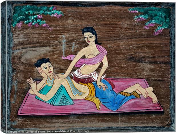 Thai massage Canvas Print by Raymond Evans