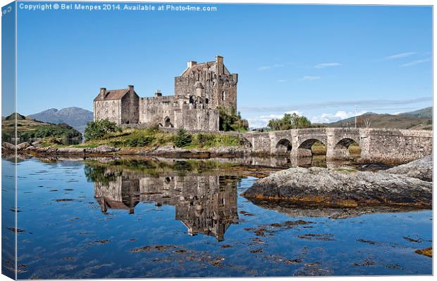 Eilean Donan Castle Reflections Canvas Print by Bel Menpes
