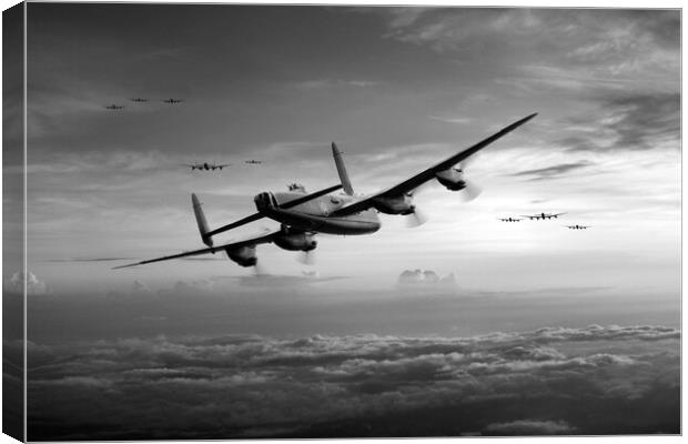 Lancaster Bombers Canvas Print by J Biggadike