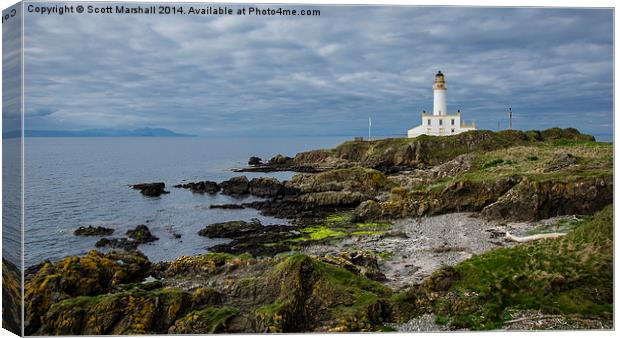 Turnberry on the Rocks Canvas Print by Scott K Marshall