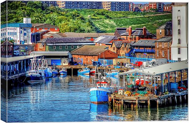 North Shields Port  Canvas Print by Valerie Paterson