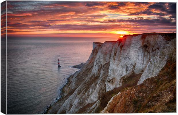  Beachy Head Sunset Canvas Print by Phil Clements