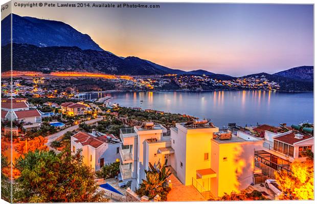  Images of Kalkan Canvas Print by Pete Lawless